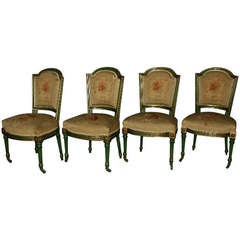 Set of Four 19th c. French Louis XVI Side Chairs