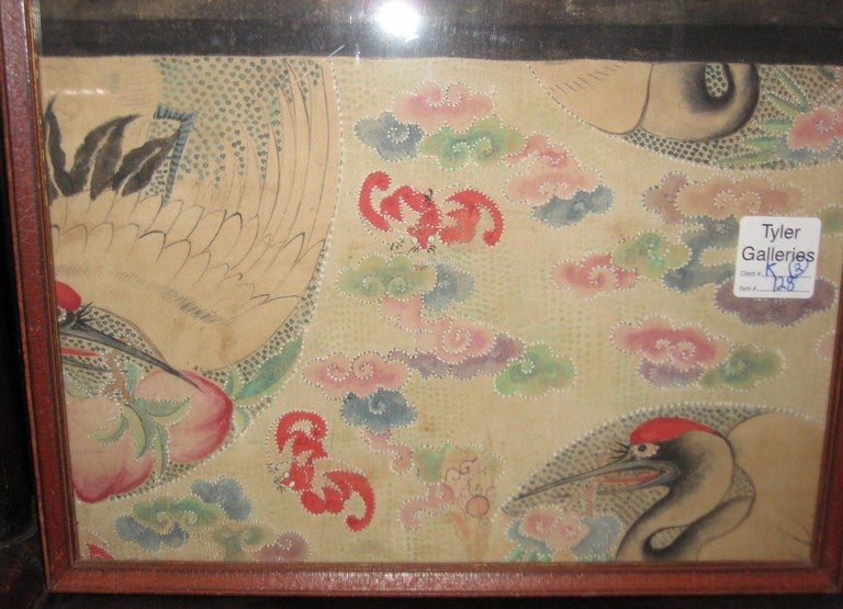 Pair of 18th c. Chinese Emperor & Empress Watercolors and Ink on Paper (K128) In Good Condition In Miami, FL
