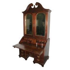 18th C American Queen Anne Cherry And Mahogany Ladies Secretary