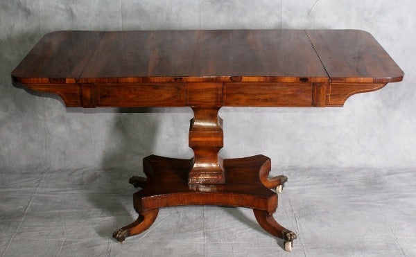 19th Century Regency Rosewood Drop Side Table, circa 1820