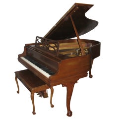 Used 1974 Steinway Model 'M' (5' 7") Grand Piano and Bench