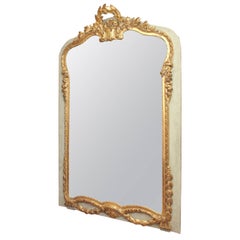 19th Century French Gilded Mirror from Brasserie