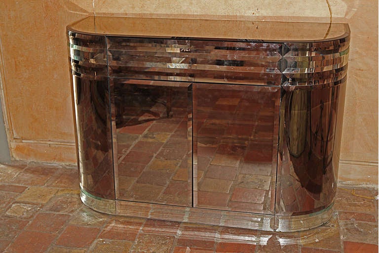 20th C. Mirrored Cabinet