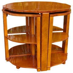 Set of 5 Continental Art Deco Nesting Tables