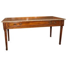19th Century LXVI Style Console with Limestone Top