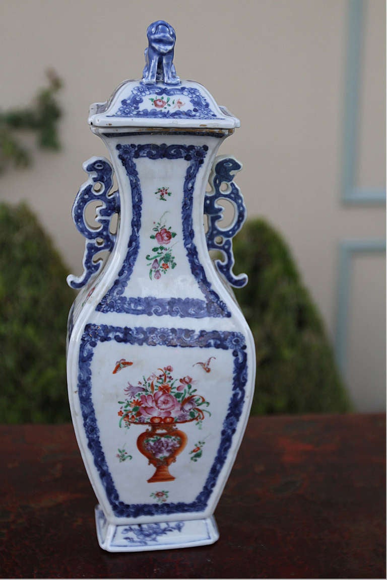 18th Century Chinese Export Covered Vase