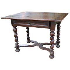 Antique  Oak Louis XIII Style Table