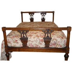 Antique 18/19th Century Italian Walnut Bed