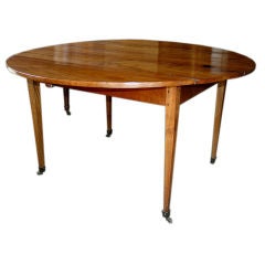 19th C. French Walnut LXVI Style Dropleaf Table