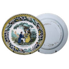 Early 19th C. French Choisy Faïence Plate
