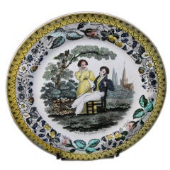 Early 19th C. French Choisy Faïence Plate