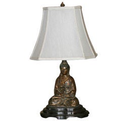 18th C. Korean Buddha Converted Into Lamp