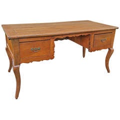 Antique 19th Century French Louis XV Style Cherry Desk