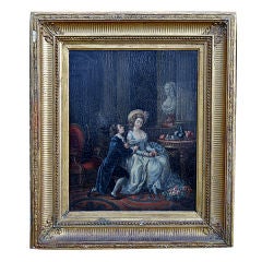 19th C. French Painted Scene