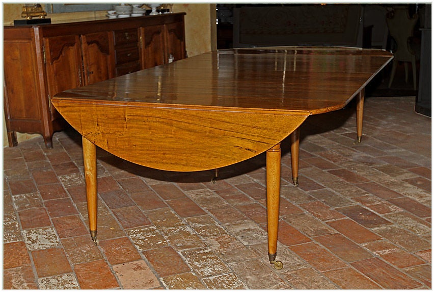 18th C. French LXVI Walnut Dining Table