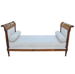 18th C. French Walnut Directoire Day Bed