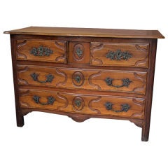 Antique 18th C. Louis XIV Style Walnut Parisian Commode