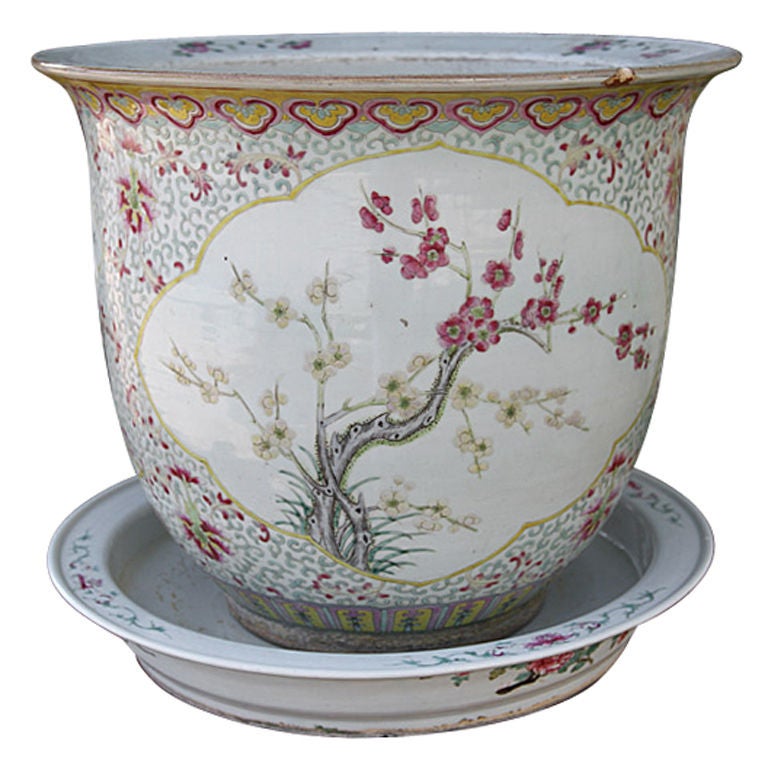 19th C. Chinese Famille Rose Jardinière