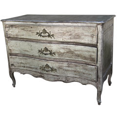 Antique 18th C. Italian Rococo Silvered Wood Chest