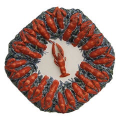 19th C. French Crawfish Platter