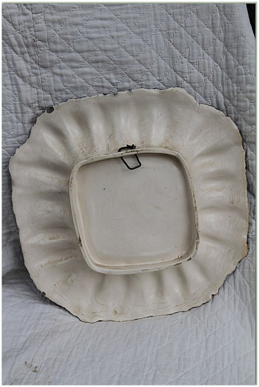 Porcelain 19th C. French Crawfish Platter For Sale