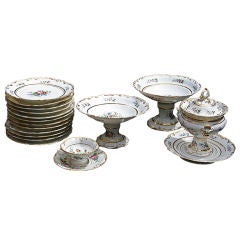 Set of Porcelain De Paris Antique Set of Porcelain De Paris