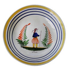 Large French Quimper Bowl