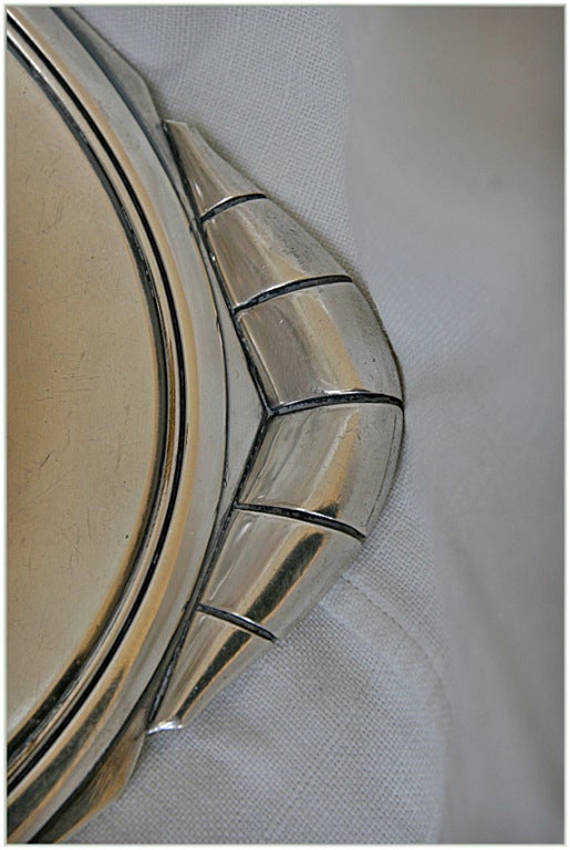 Silver French Art Deco Asparagus Platter For Sale