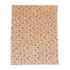 19th C. French Raspberry Colored Quilt