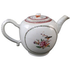 18th C. Chinese Export Tea Pot with Lid