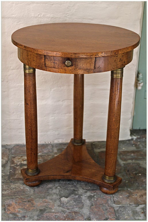Early 19th C. French Round Empire Table