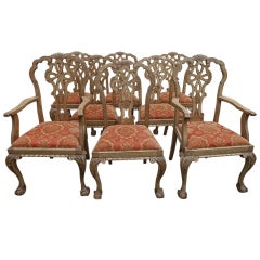 Set of Mid-Century Continental Dining Chairs