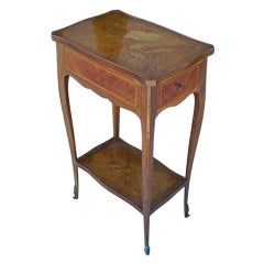 Early 20th C. French Marquetry Side Table Early 20th C. French Marquetry Side Table