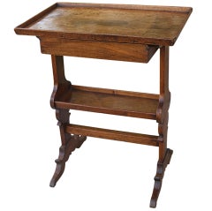 18th C. French Walnut Knitting Table