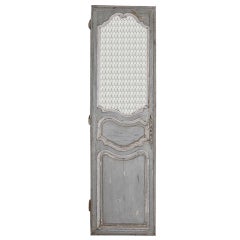 Used 19th C. French Painted Door with Grille
