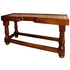 French 18th C. Walnut Table For Making Ribbon