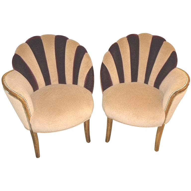 High Style Art Deco Fan Backed Side Chairs At 1Stdibs | Art Deco Chairs,  Fan Chairs For Sale, Art Deco Furniture For Sale