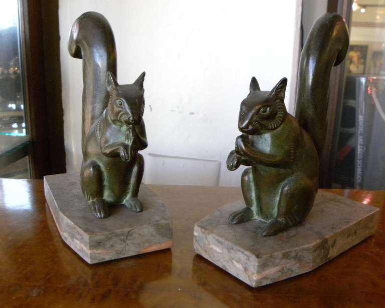 metal squirrel sculpture