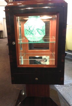 Unique Art Deco Display Cabinet Vitrine with Lights