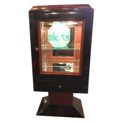 Unique Art Deco Display Cabinet Vitrine with Lights