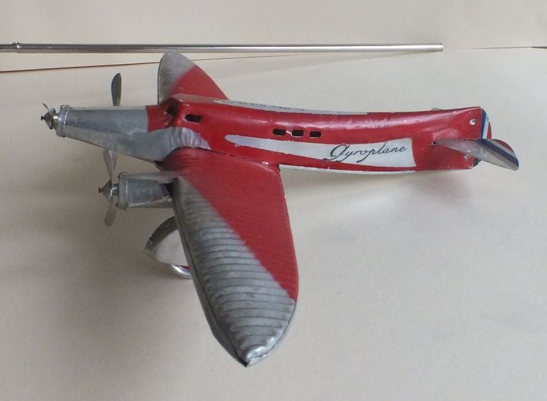 Original French Toy Airplane with Box, circa 1930s, Great Aviation