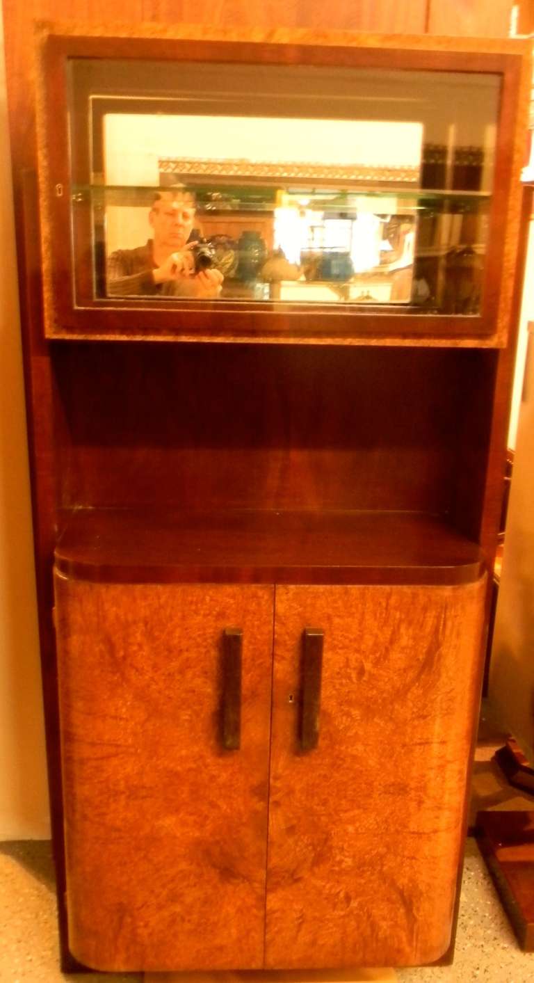 Important French China Vitrine Cabinet by Michel Dufet