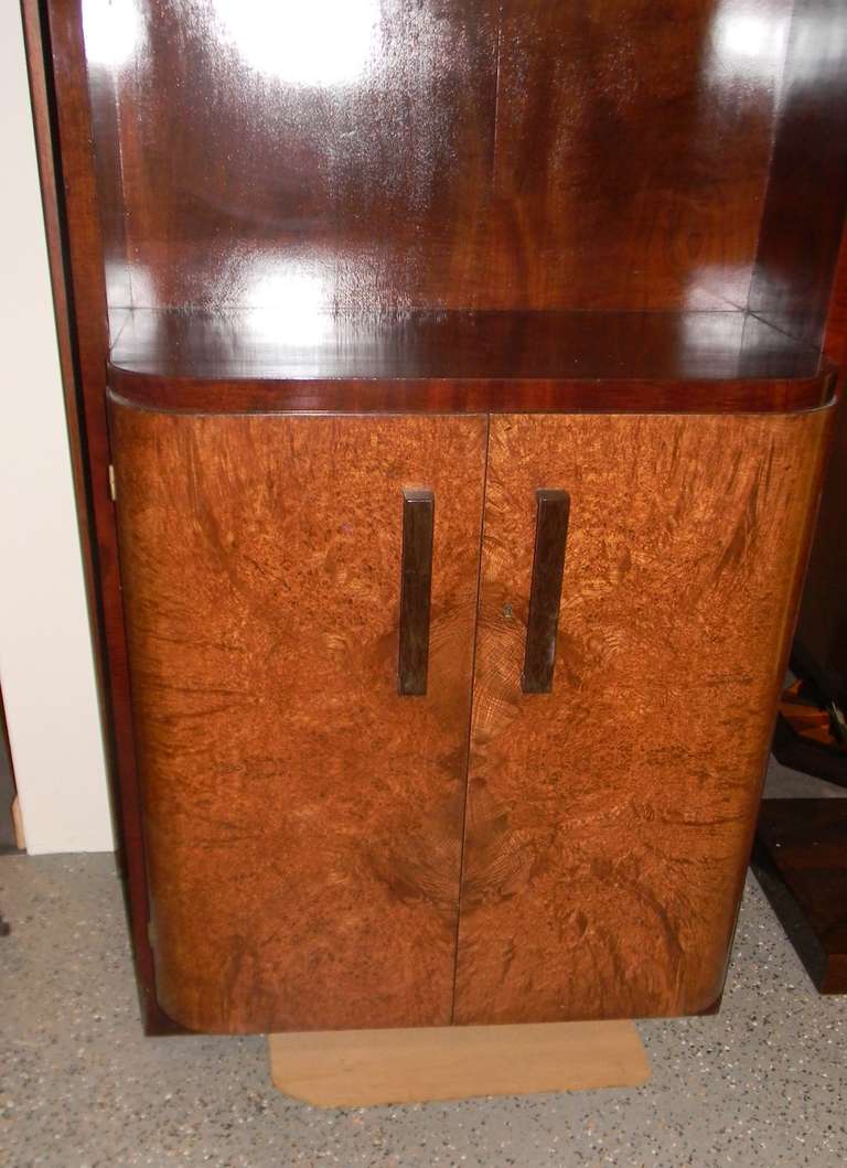 Art Deco Important French China Vitrine Cabinet by Michel Dufet For Sale