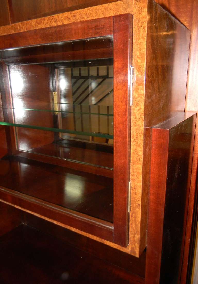 Important French China Vitrine Cabinet by Michel Dufet For Sale 1
