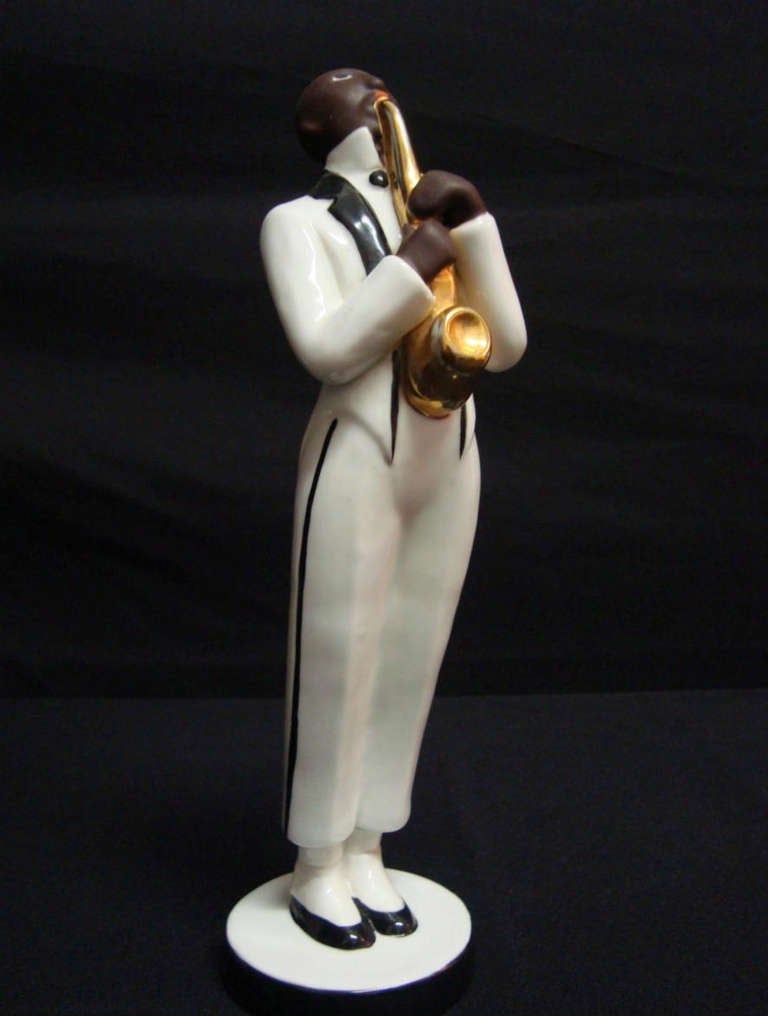 Robj Collection d'origine très rare 4 pièces Jazz Band Art Déco français Excellent état à Oakland, CA