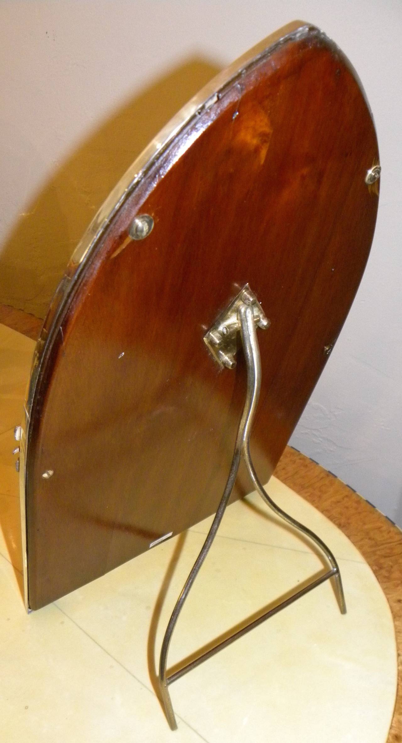Début du 20ème siècle Élégant miroir de table Art Déco ou Art Nouveau WMF en argent en vente