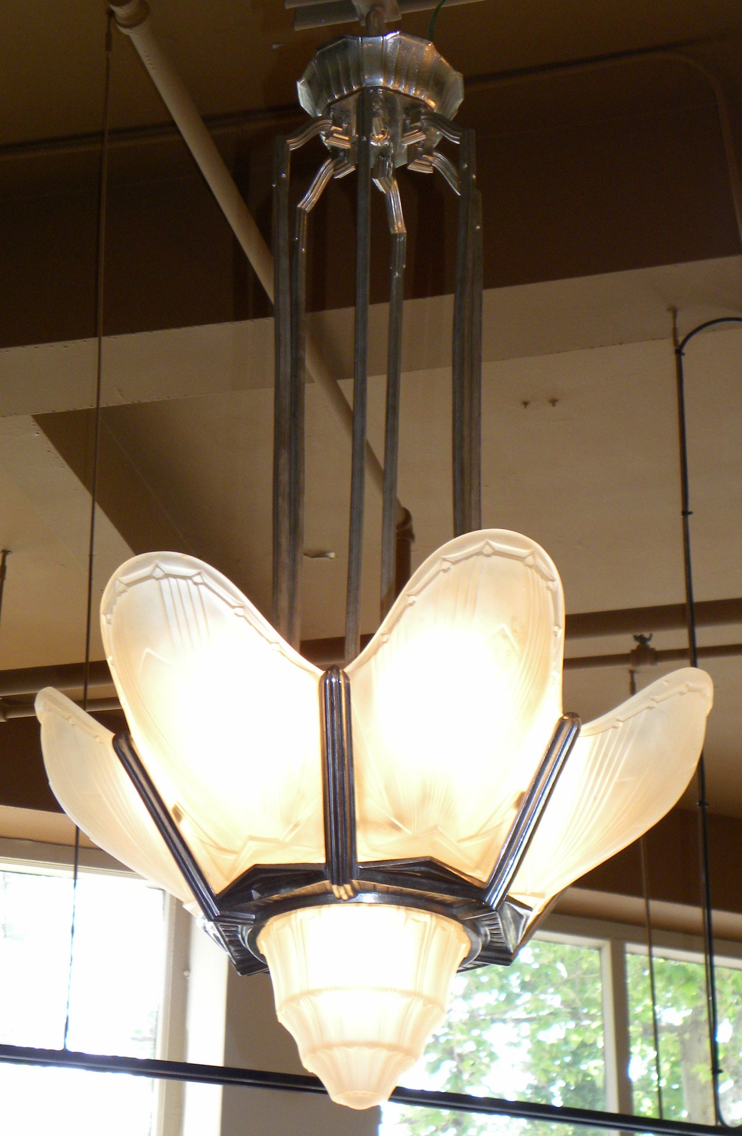 Spectacular Over-the Top French 1930
s Chandelier Signed By Des Hanots