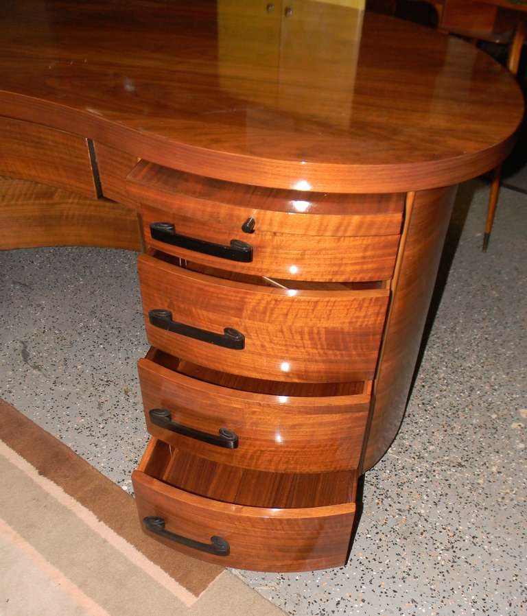Wood American Art Deco  Professional Desk Restored