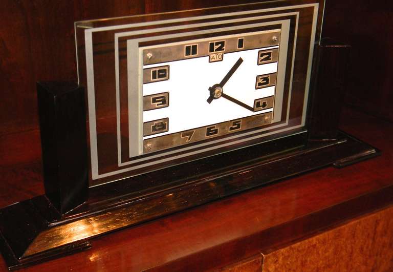 Mid-20th Century ATO Art Deco Clock French