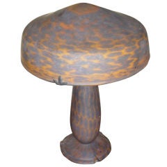 Antique Very Rare Daum   Nancy Art Deco Mushroom Lamp